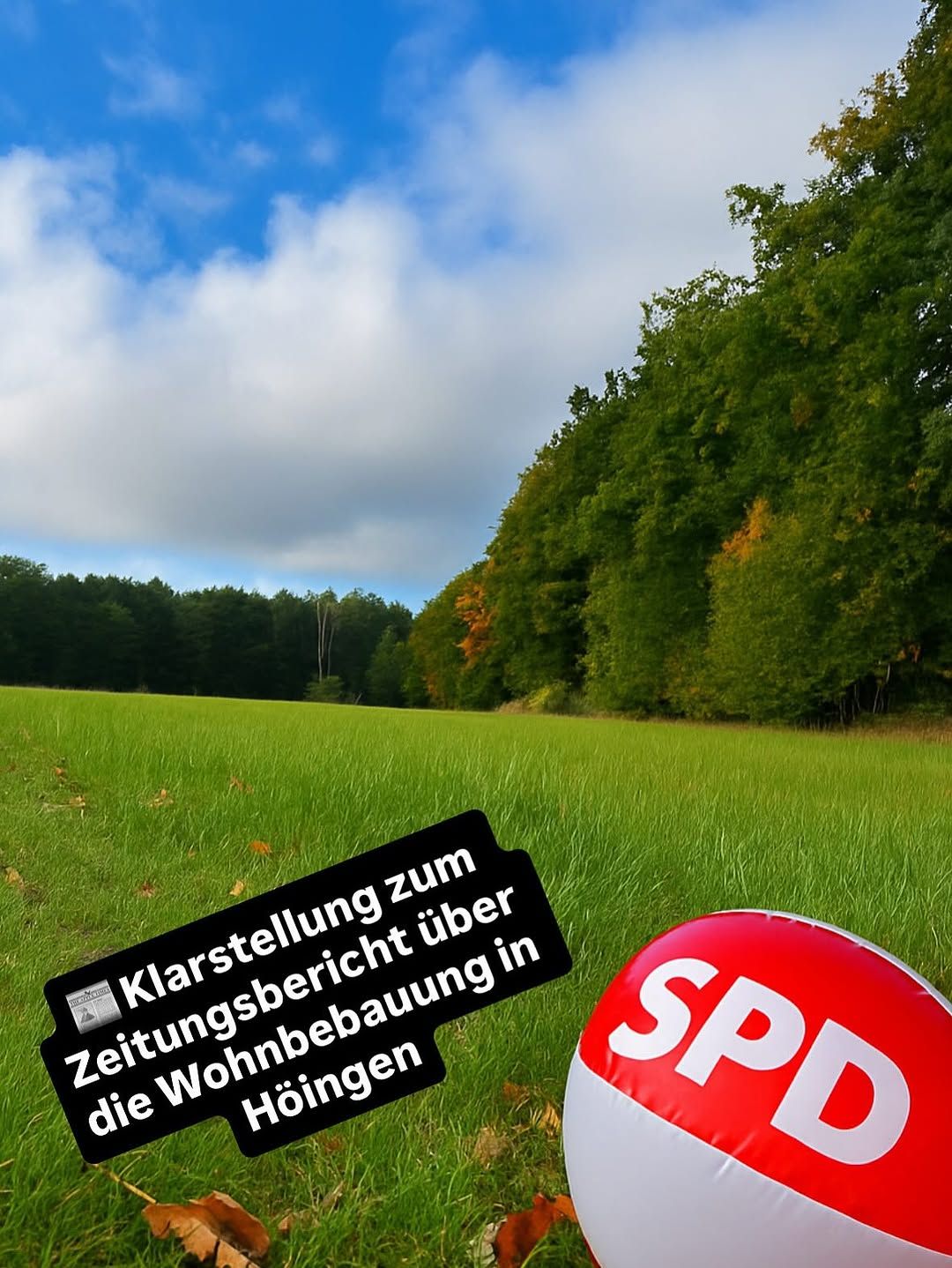 Instagram-Beitrag von SPD Ense: 📰 Klarstellung zum Zeitungsbericht über die Wohnbebauung in Höingen
In dem aktuellen Artikel zur...