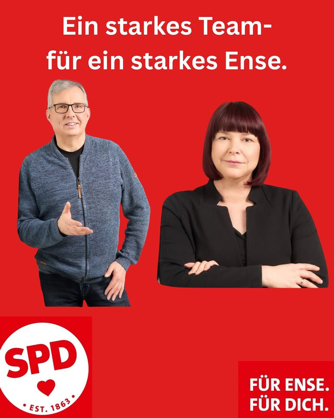 Instagram-Beitrag von SPD Ense: ✨ Verlässlichkeit & Erfahrung für Ense ✨
Die neue SPD-Fraktion im Rat der Gemeinde Ense hat ihren...