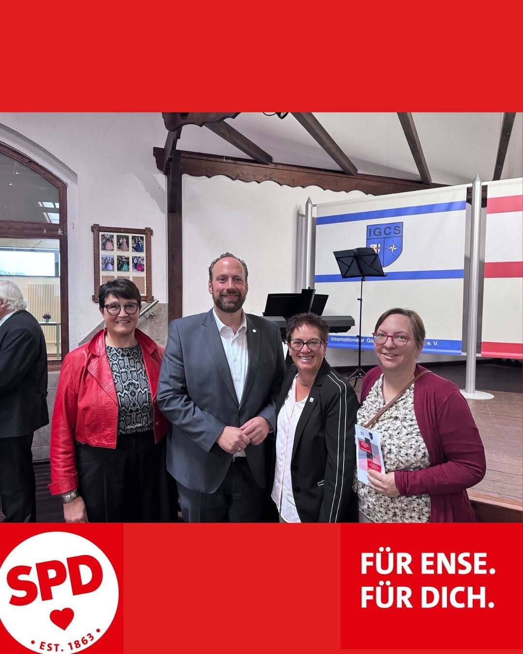 Instagram-Beitrag von SPD Ense: 🇩🇪 Feier zum Tag der Deutschen Einheit
Am 3. Oktober nahmen wir an der Feierlichkeit in der...